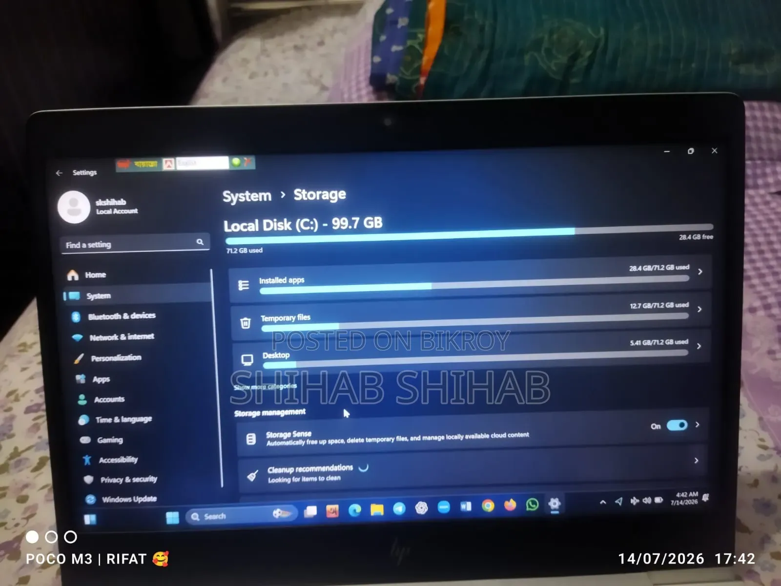 Laptop HP EliteBook 840 G6 8GB Intel Core I5 SSD 256GB