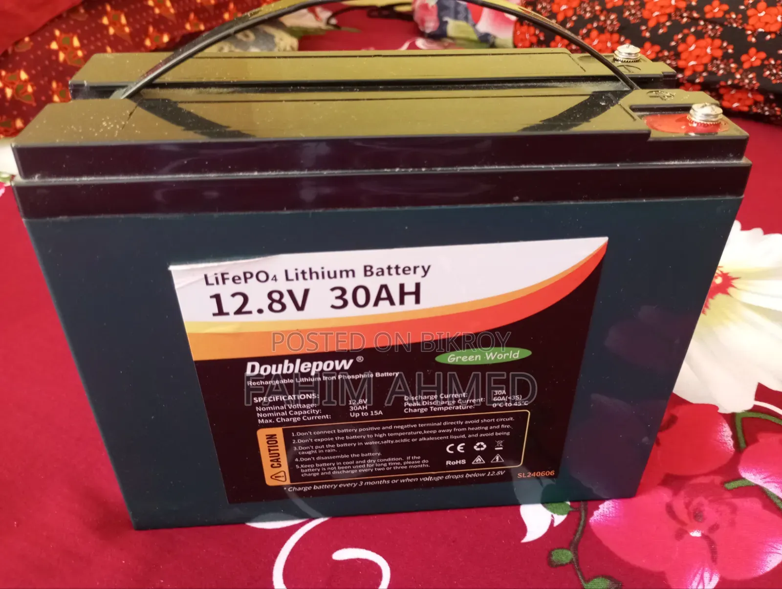30ah এর লিথিয়াম ফসফেট ব্যাটারি
