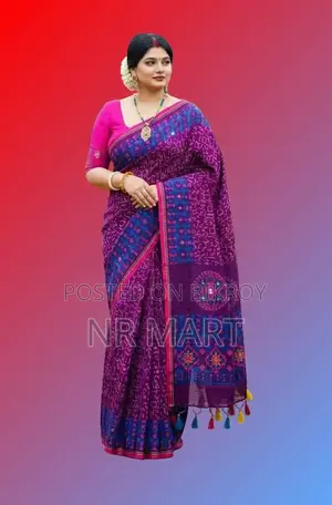 প্রিমিয়াম টাঙ্গাইল সিল্ক বুটিক শাড়ি (রানিং ব্লাউজ পিসসহ)