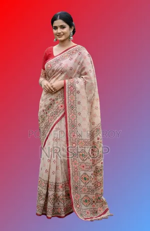 প্রিমিয়াম টাঙ্গাইল সিল্ক বুটিক শাড়ি (রানিং ব্লাউজ পিসসহ)