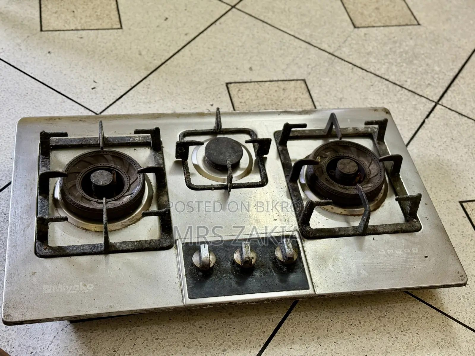 Miyako 3-burner Steel Body Gas Stove