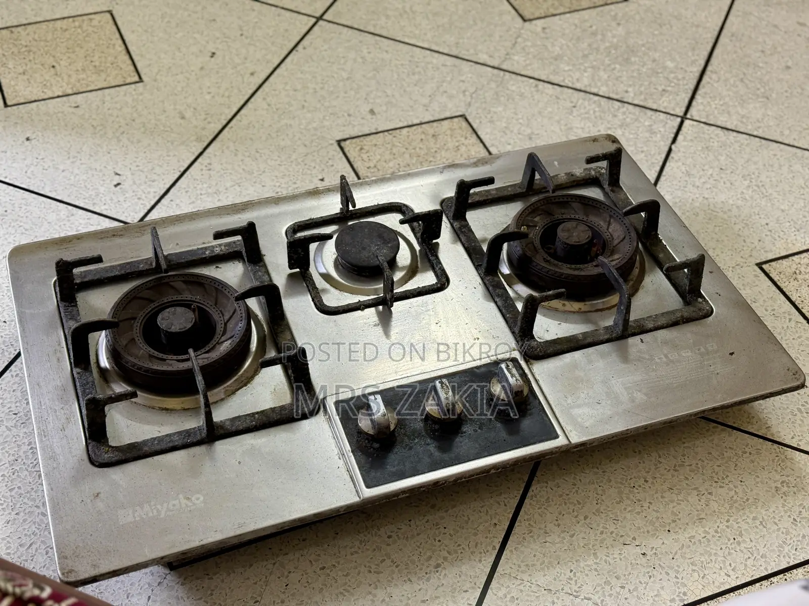 Miyako 3-burner Steel Body Gas Stove