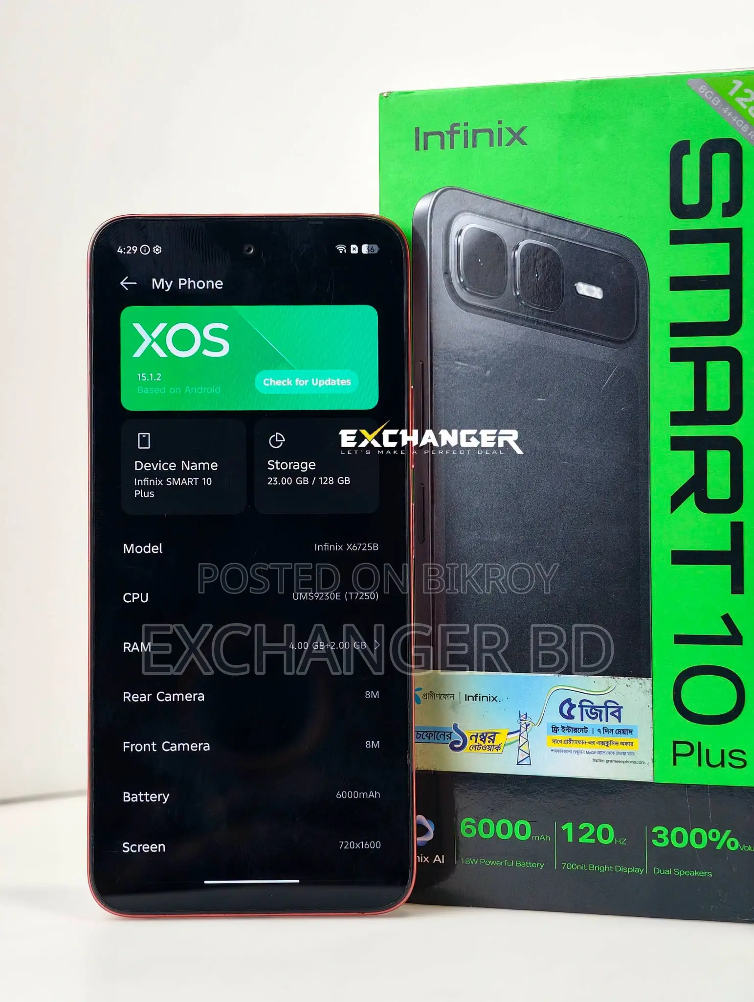 Infinix Smart 10 Plus 128 GB Red