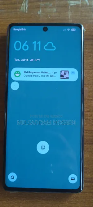 গুগল পিক্সেল ৭ প্রো ১২৮ জিবি ব্ল্যাক