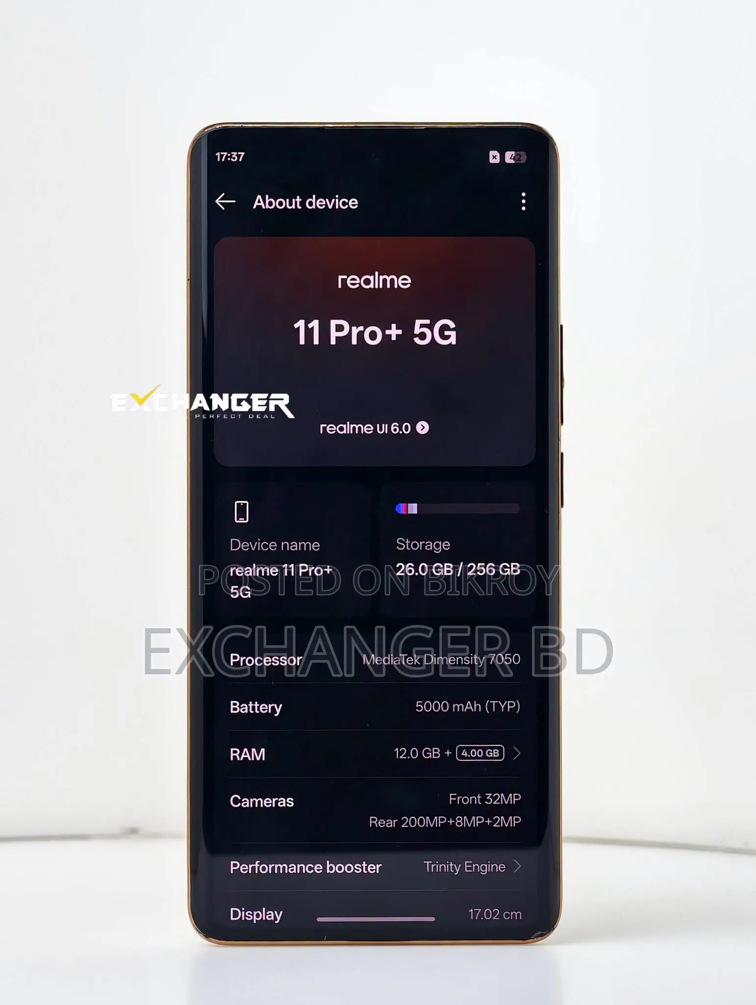 Realme 11 Pro+ 256 GB Gold