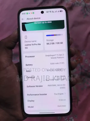 Realme 14 Pro Lite 128 GB Gold
