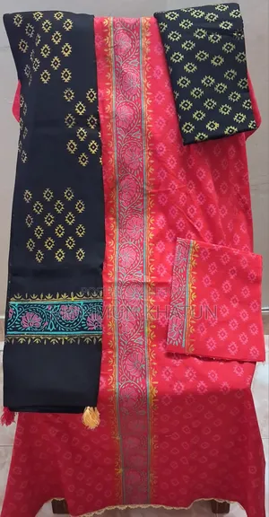 ব্লক প্রিন্টের থ্রি পিস