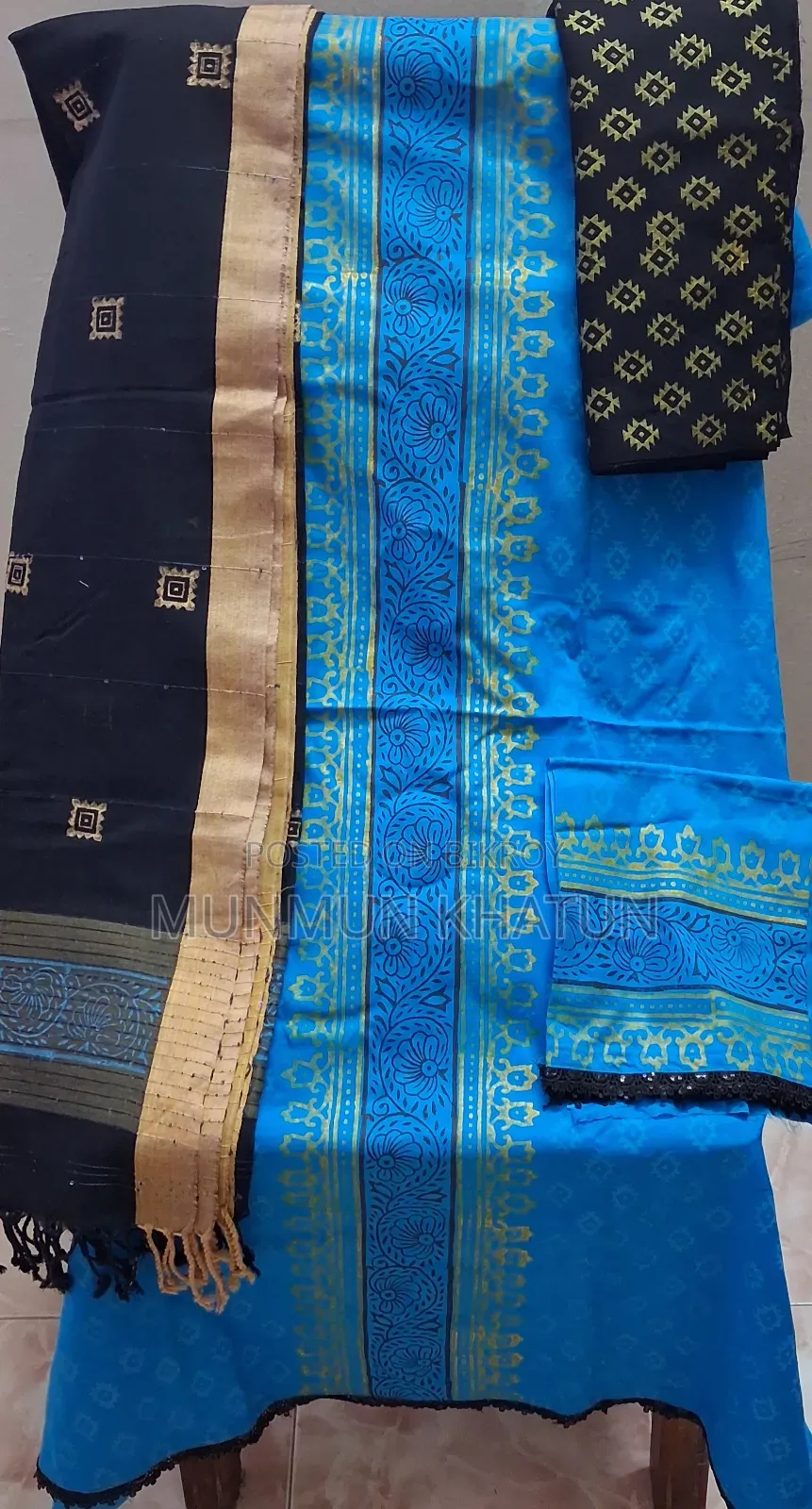 Block Print Three Piece