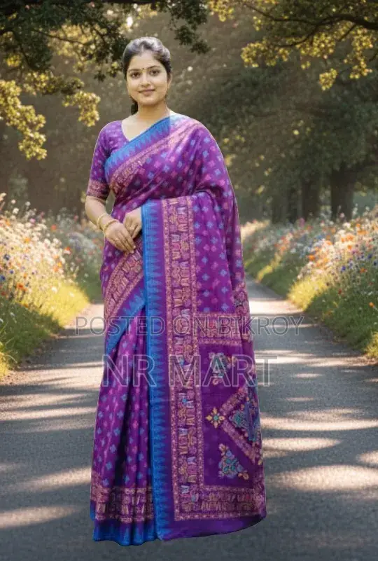 Tangail Boutique Silk Saree (with running blouse piece)