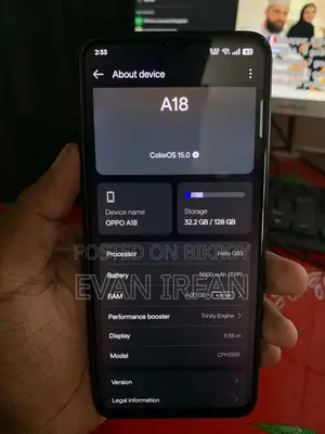 Oppo A18 128 GB Black