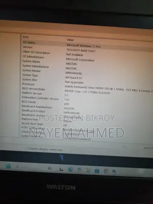Laptop 4GB Intel Pentium SSD 128GB