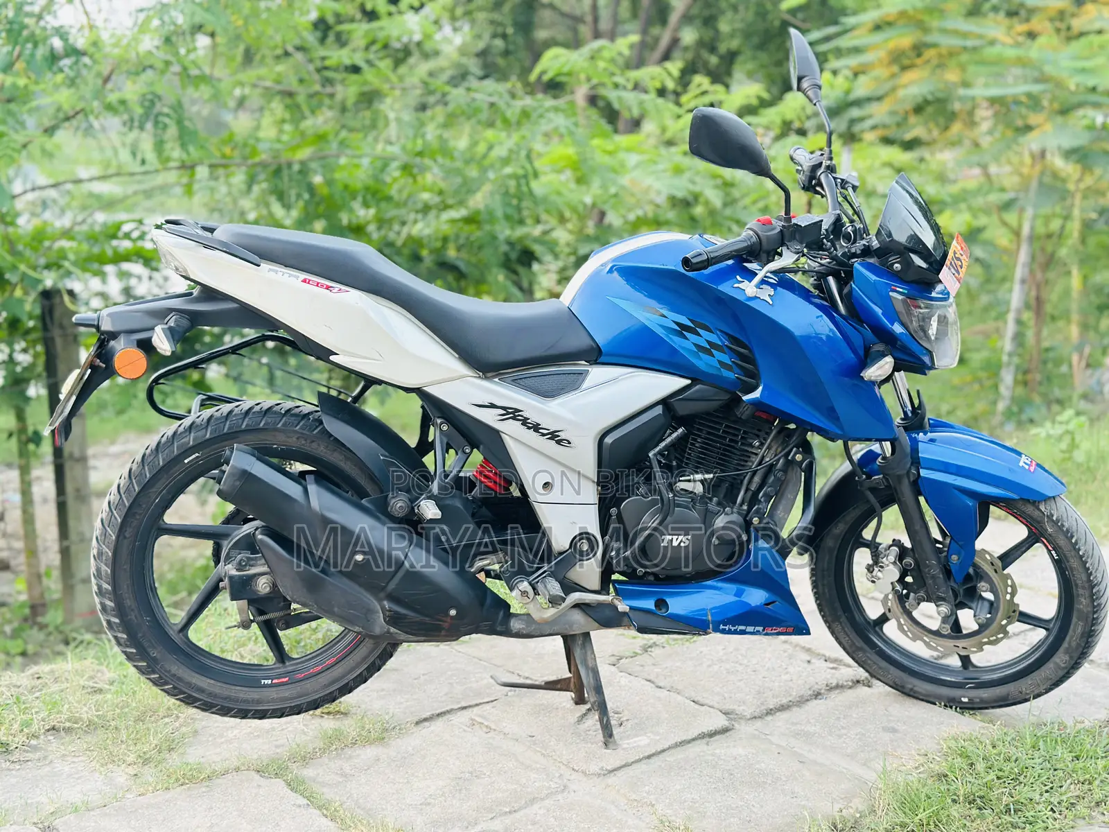 TVS Apache RTR 160 4V 2019 Blue