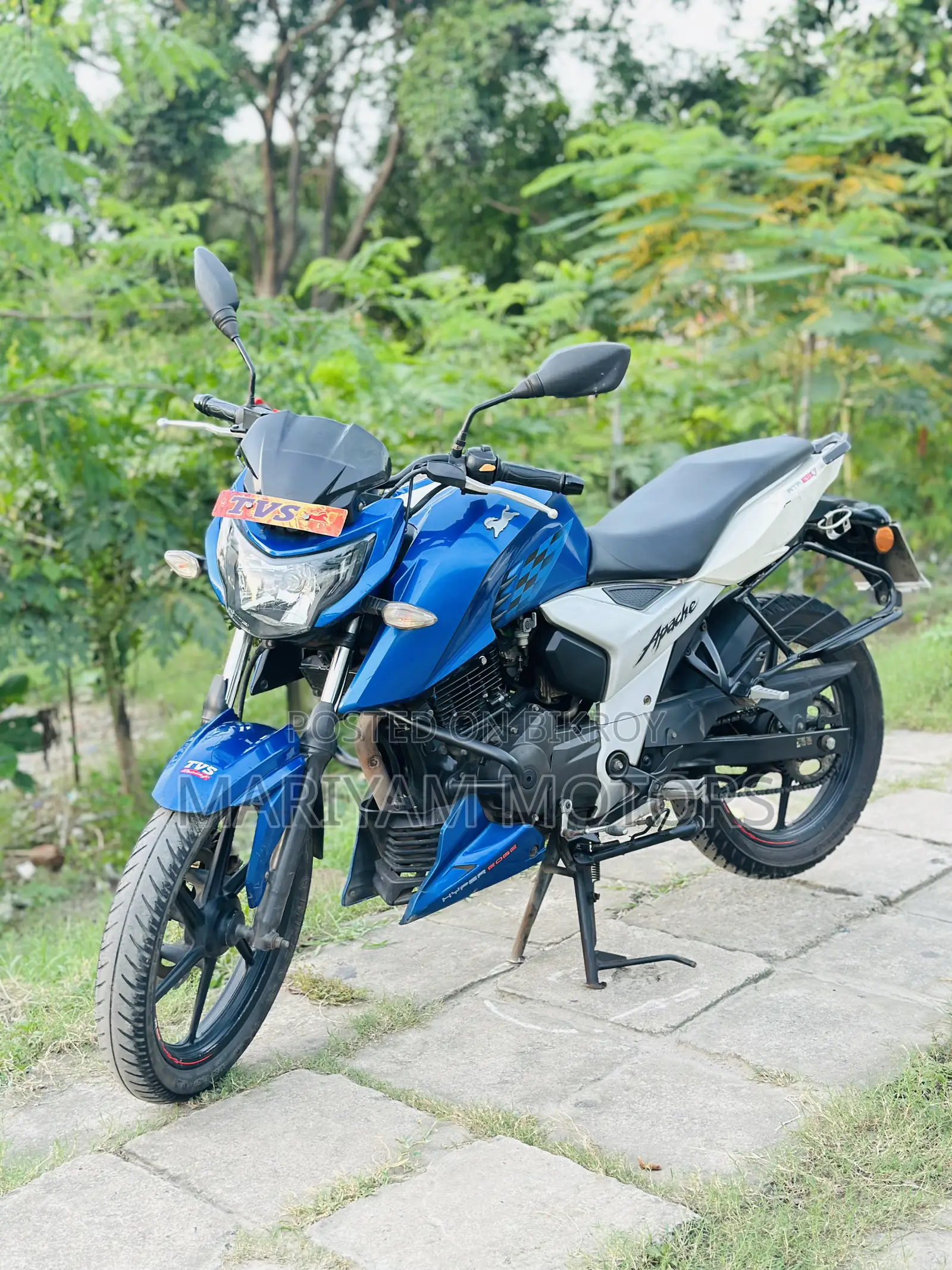 TVS Apache RTR 160 4V 2019 Blue