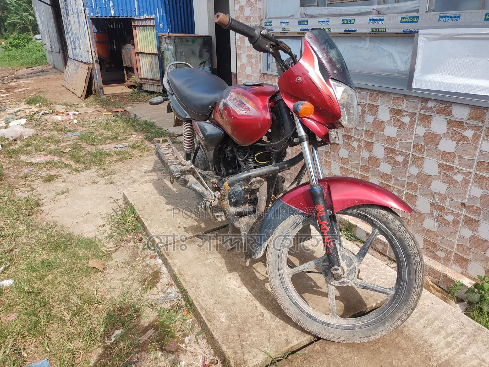 Bajaj Platina 100 2015 Red