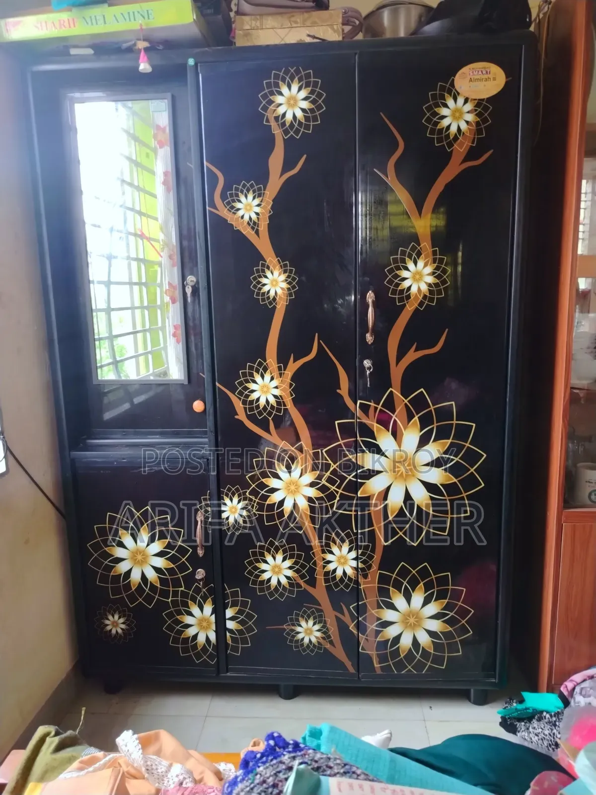 N. Mohammad 3-Part Design Almirah | With Dressing Mirror | Good Condition