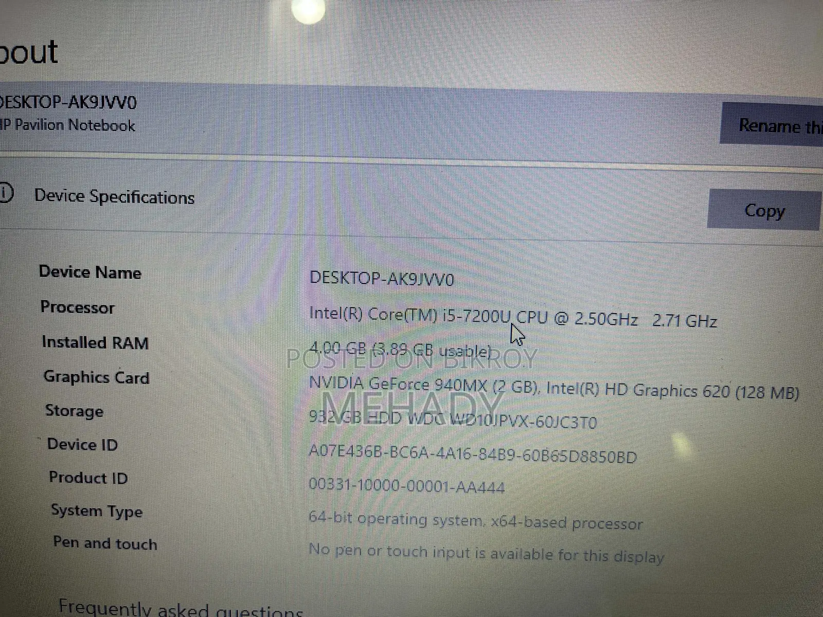 Laptop HP Pavilion 15 4GB Intel Core i5 HDD 1TB