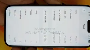 Apple iPhone 15 256 GB Black