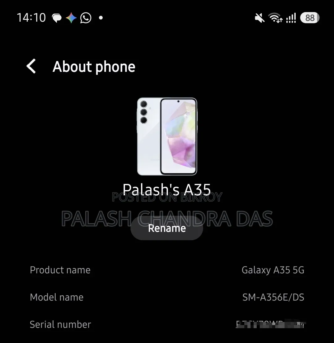 Samsung Galaxy A35 128 GB White