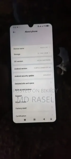 Xiaomi Redmi 14C 128 GB Black
