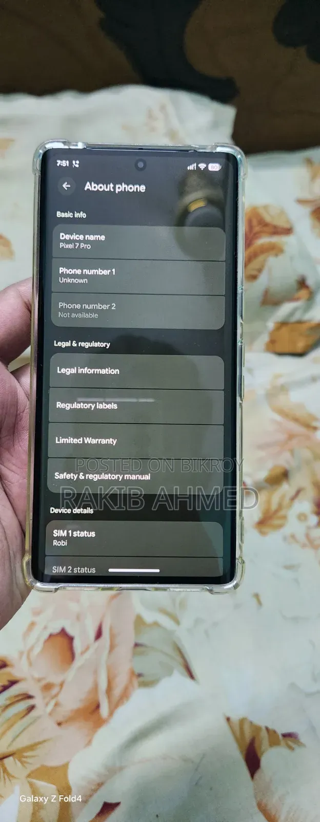 Google Pixel 7 Pro 128 GB Black