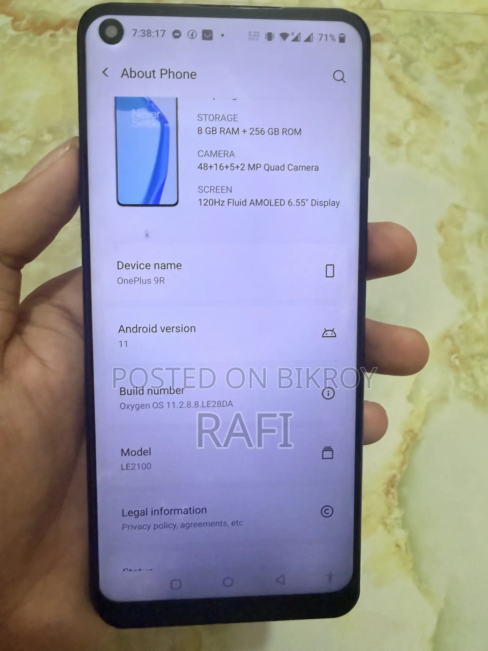 OnePlus 9R 256 GB Black