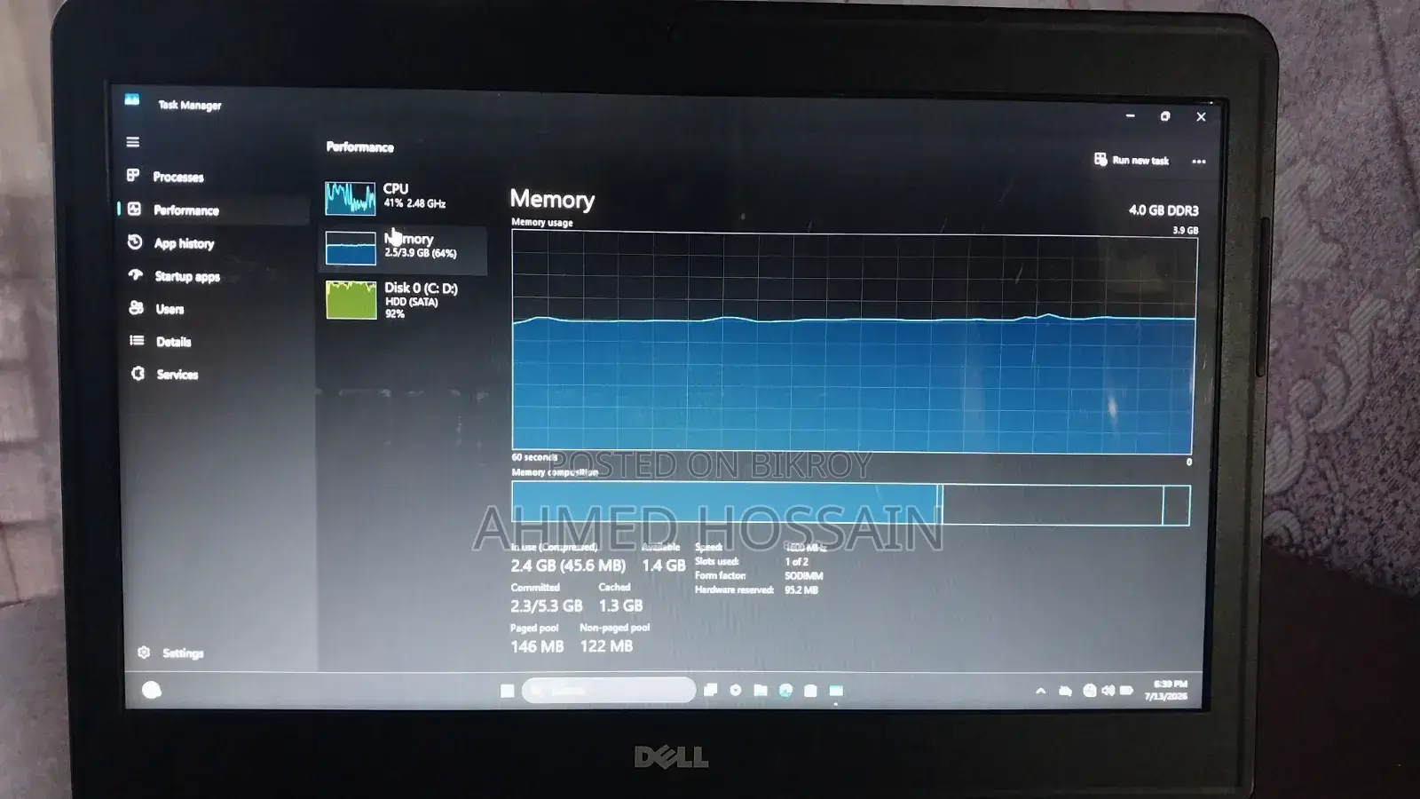 Laptop Dell Latitude 14 3450 4GB Intel HDD 500GB