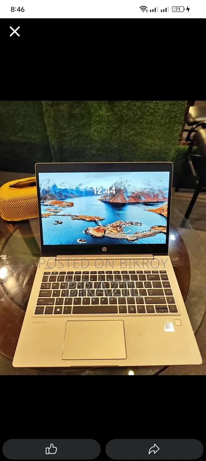 New Laptop HP EliteBook 840 G8 8GB Intel Core i5 SSD 512GB