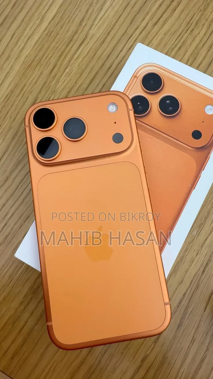 নতুন অ্যাপল আইফোন ১৭ প্রো ম্যাক্স ২৫৬ জিবি অরেঞ্জ