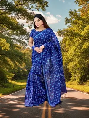 প্রিমিয়াম আড়ং কটন সুতি শাড়ি (ব্লাউজ পিসসহ)