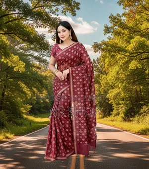 ✨ Premium Aarong Cotton Saree (with blouse piece)