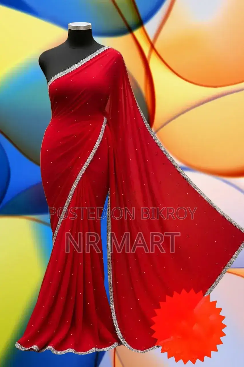 Premium Soft Georgette Saree (Matching Blouse)