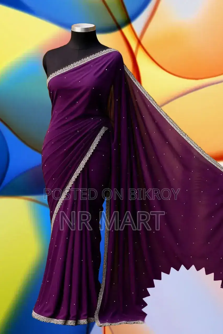 Premium Soft Georgette Saree (Matching Blouse)