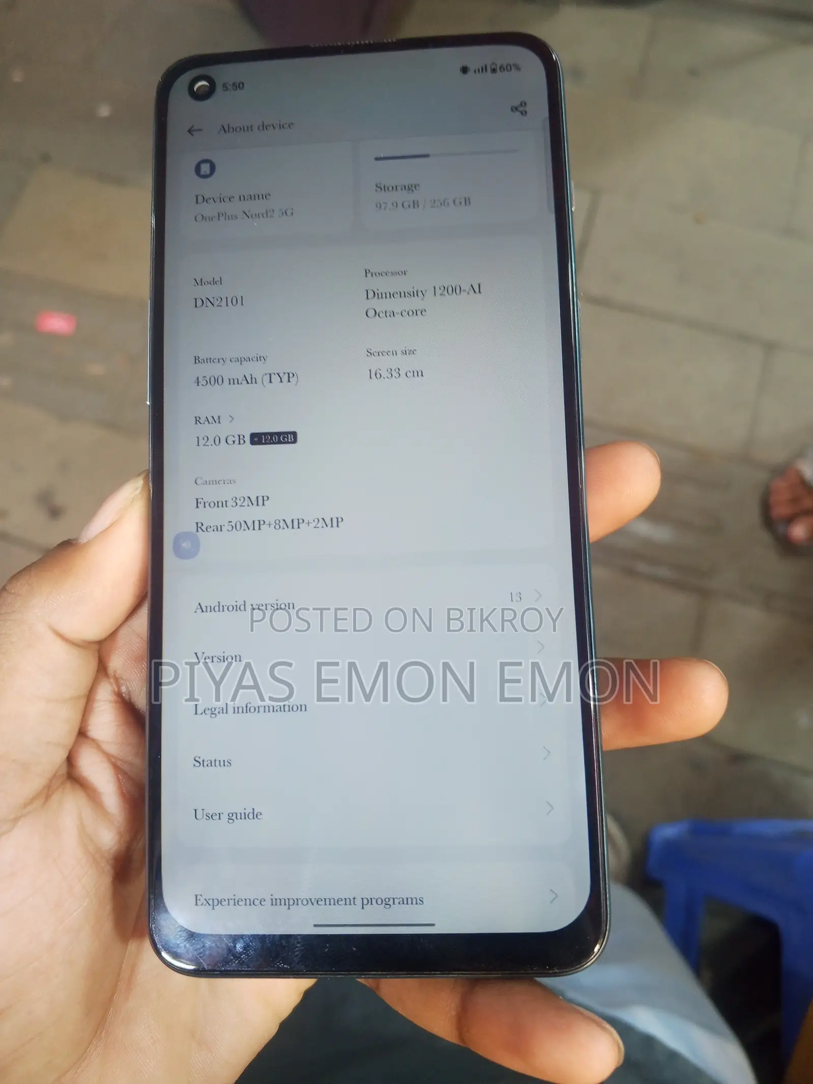 OnePlus Nord 2 5G 256 GB Blue