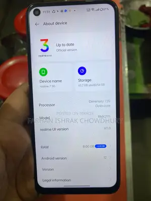 Realme 7 5G 128 GB Blue