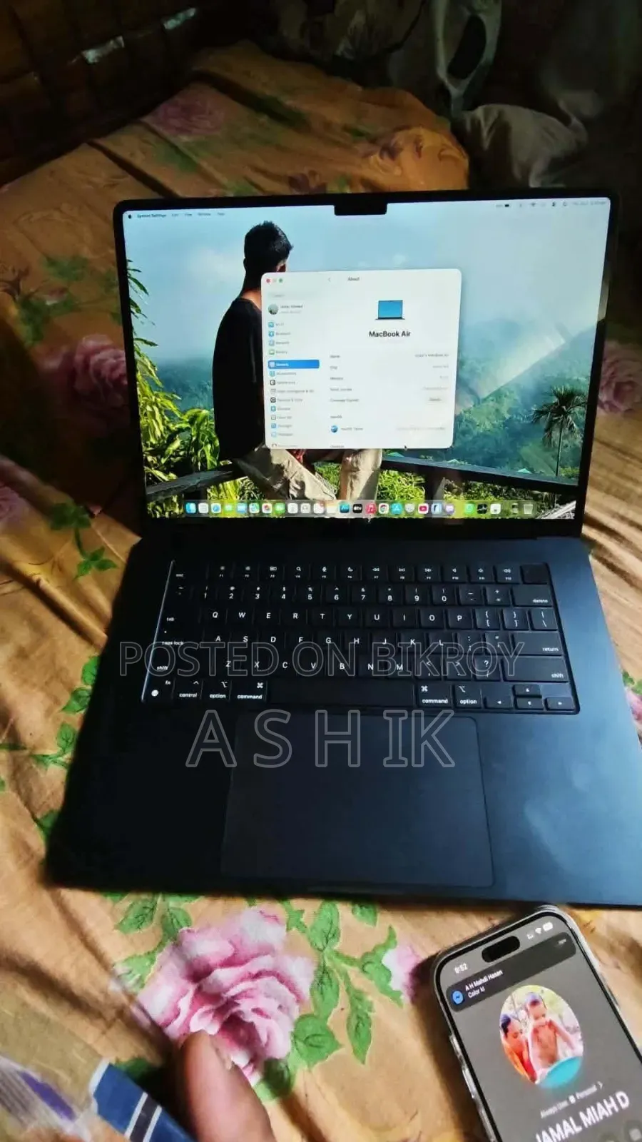 Laptop Apple MacBook Air 2024 M3 8GB Apple M3 SSD 256GB