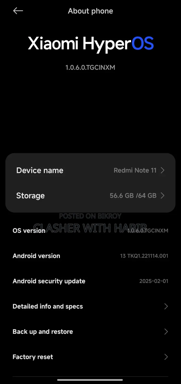 Xiaomi Redmi Note 11 64 GB Blue