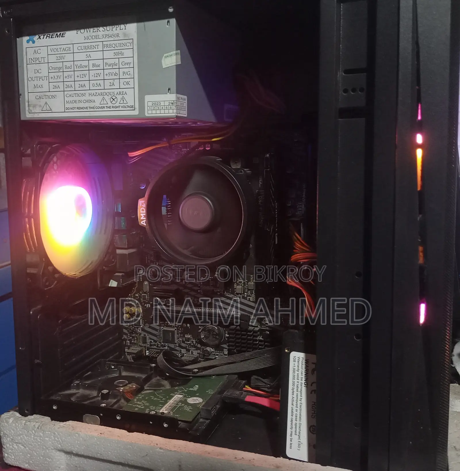 Desktop Computer Msi 8gb Amd Ryzen 5 SSD 256gb