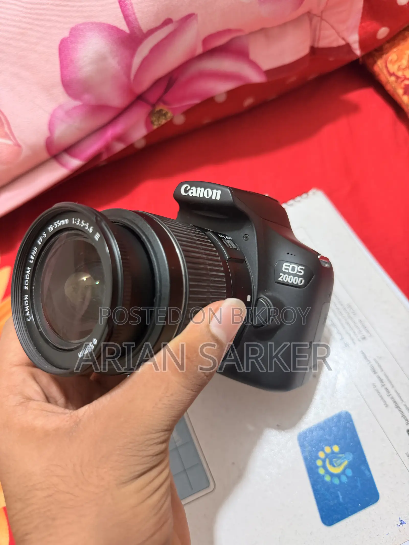Cannon EOS 2000D Full Fresh Like Brand New Urgent Sell