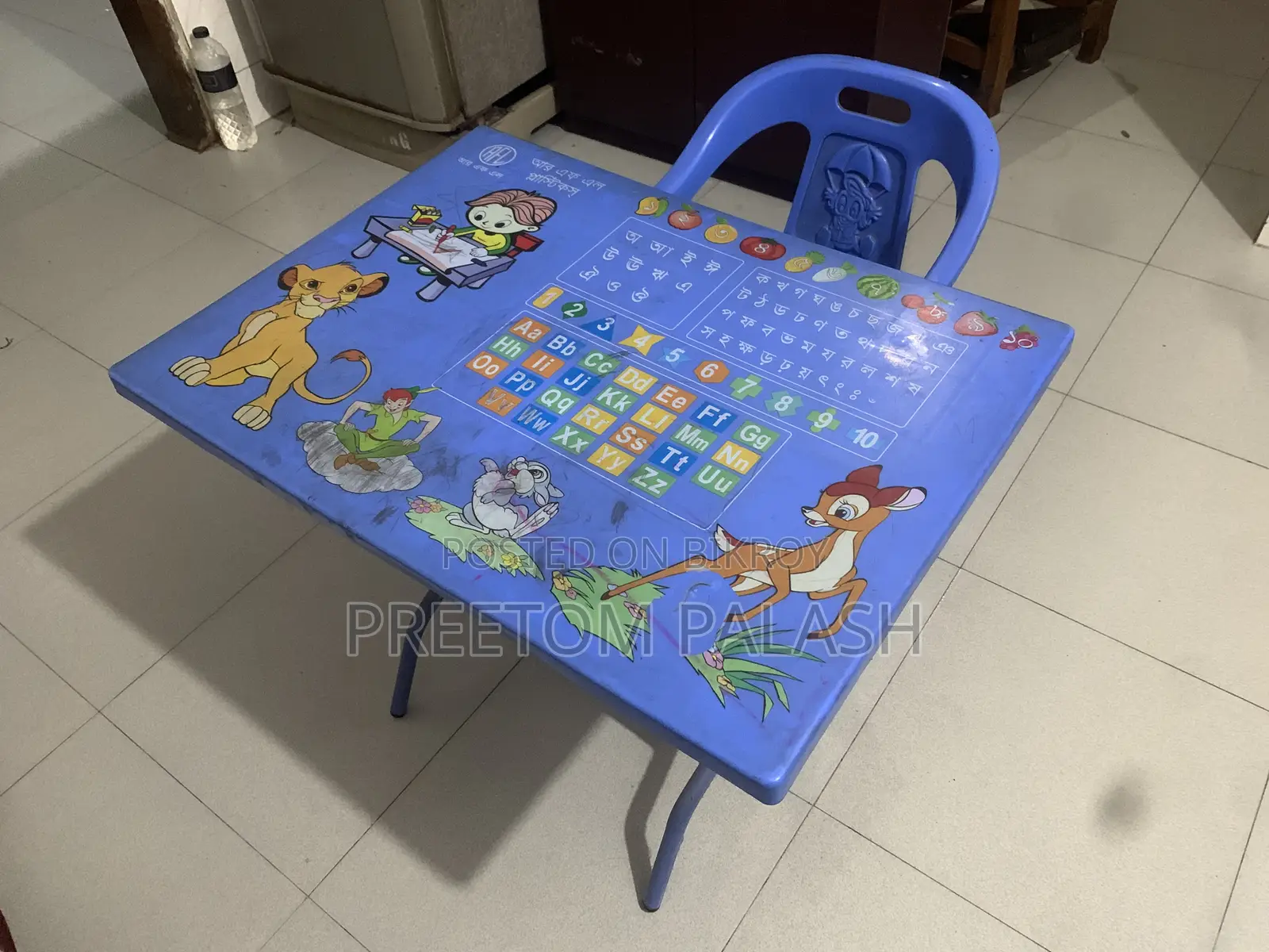 বাচ্চাদের পড়ার টেবিল ও চেয়ার