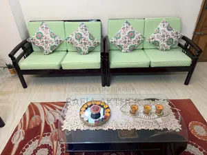Teak Wood Sofa Set and Hatil Table