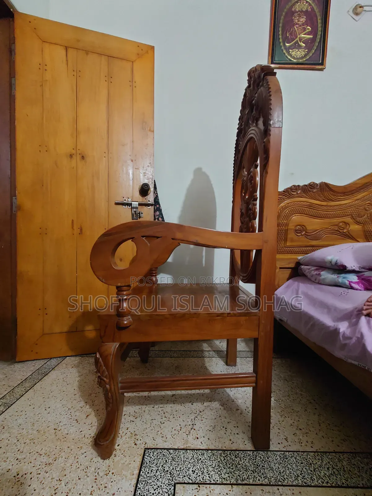 100% Teak Wood Premium Royal Chair | Used Like New