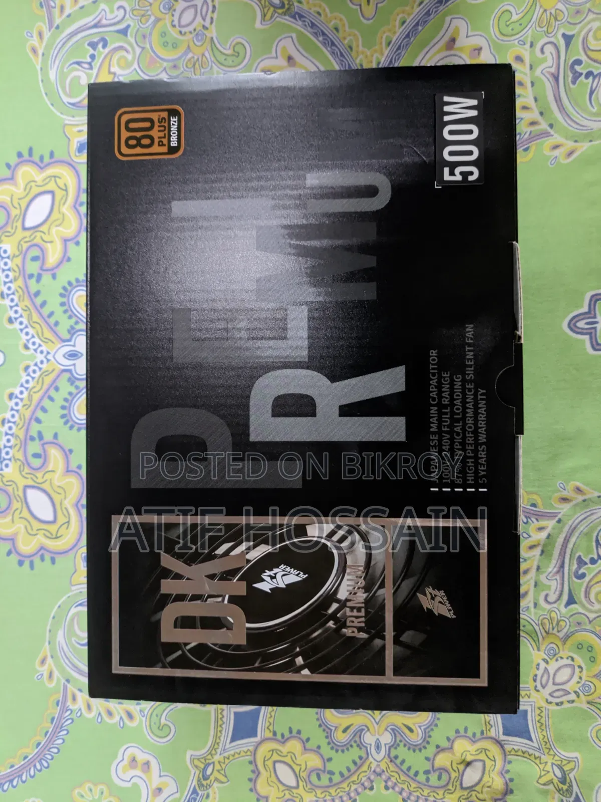 1stplayer Dk 500w 80 Plus Bronze Non-Modular Atx Power Supply