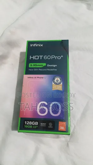 নতুন ইনফিনিক্স হট ৬০ প্রো+ ১২৮ জিবি কালো