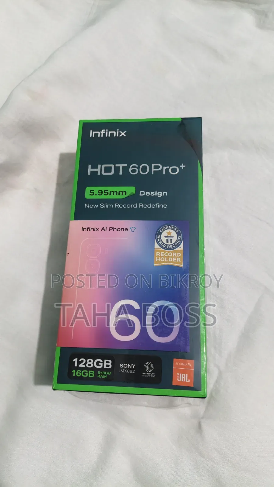 নতুন ইনফিনিক্স হট ৬০ প্রো+ ১২৮ জিবি কালো