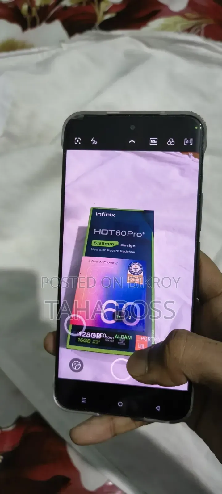 নতুন ইনফিনিক্স হট ৬০ প্রো+ ১২৮ জিবি কালো