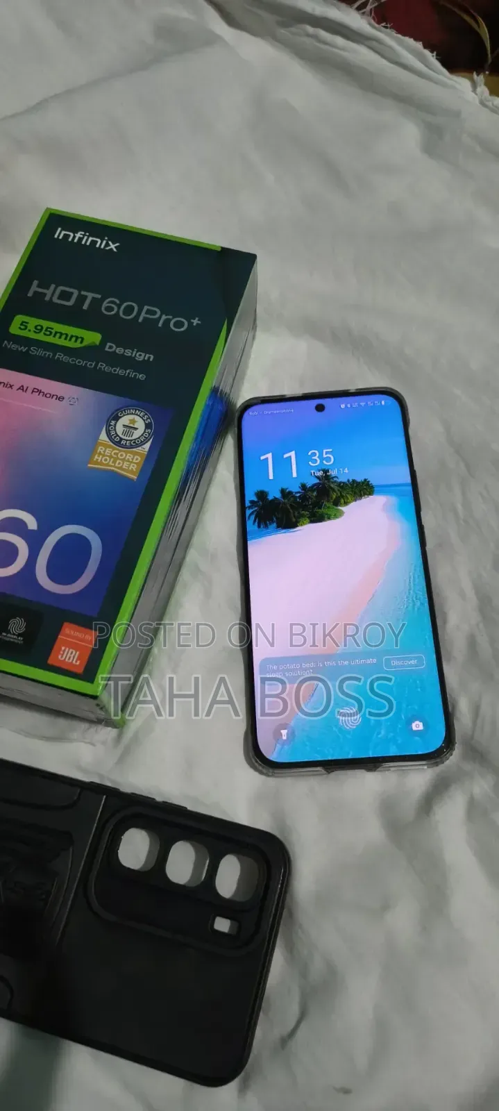 নতুন ইনফিনিক্স হট ৬০ প্রো+ ১২৮ জিবি কালো