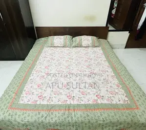 Custom-made Garjan Wood Bed (6’ × 7’)