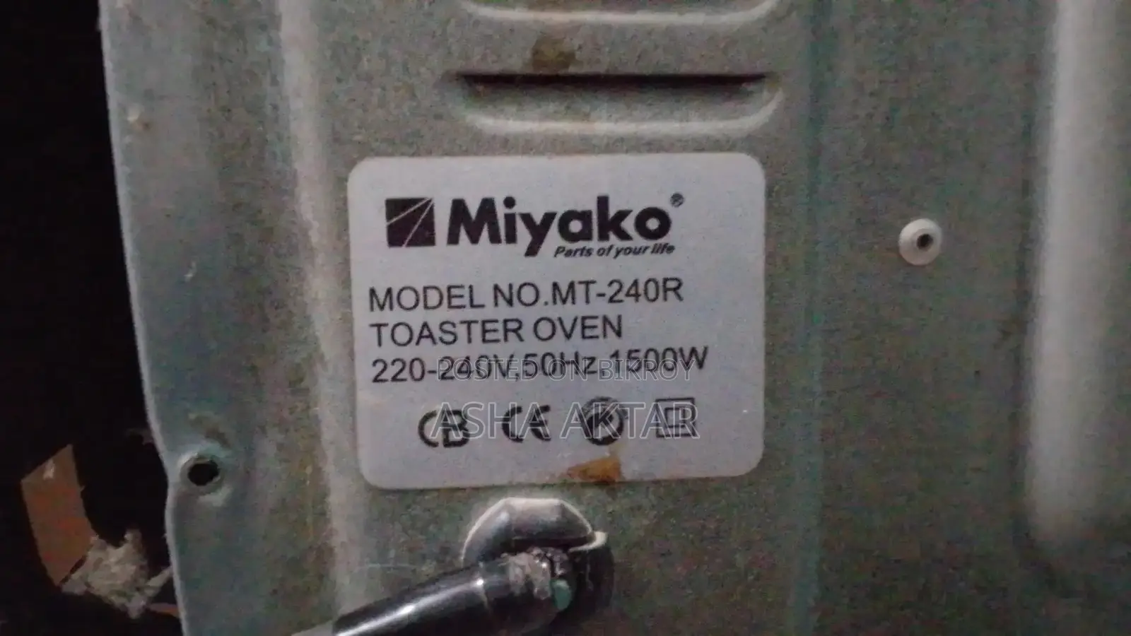 Miyako Toaster Oven