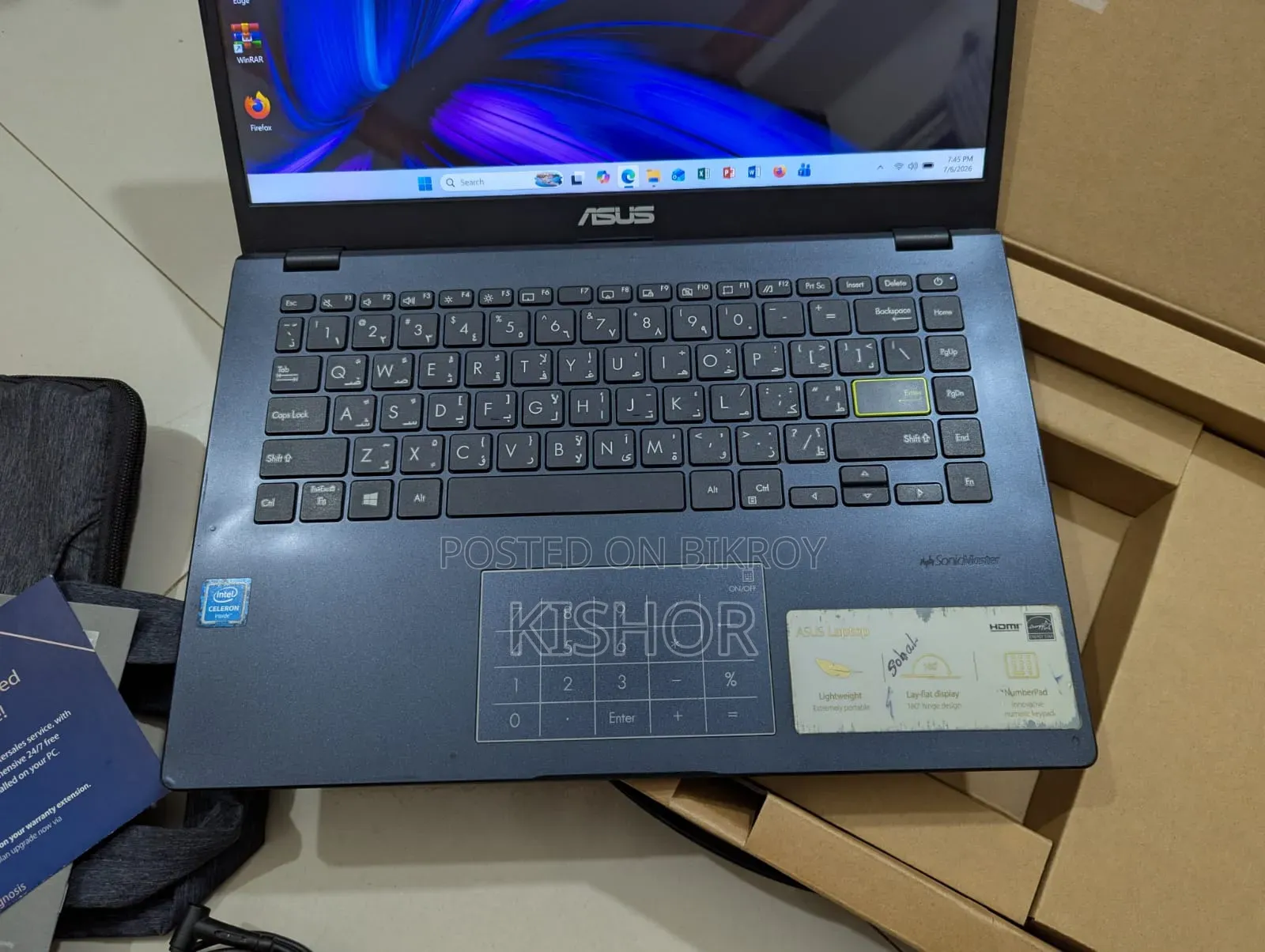 ল্যাপটপ ASUS Vivobook 15 4GB Intel Celeron SSD 128GB