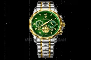 Mennblanger Royal Green ডায়মন্ড কাট ঘড়ি | প্রিমিয়াম বক্স সহ